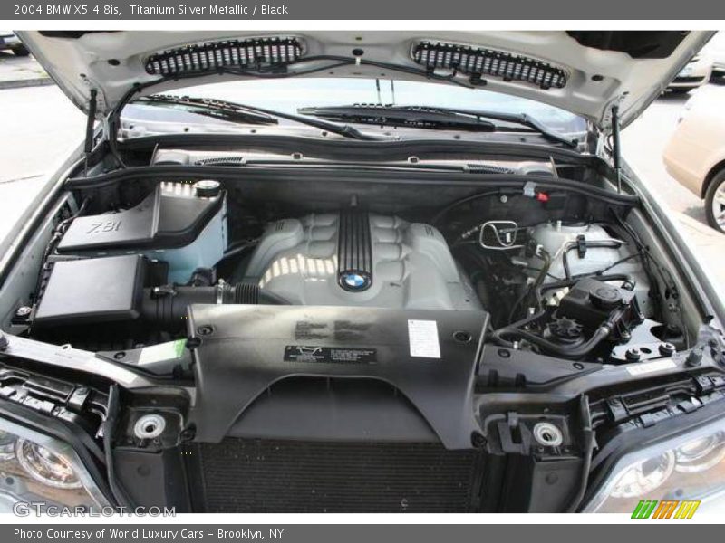 Titanium Silver Metallic / Black 2004 BMW X5 4.8is
