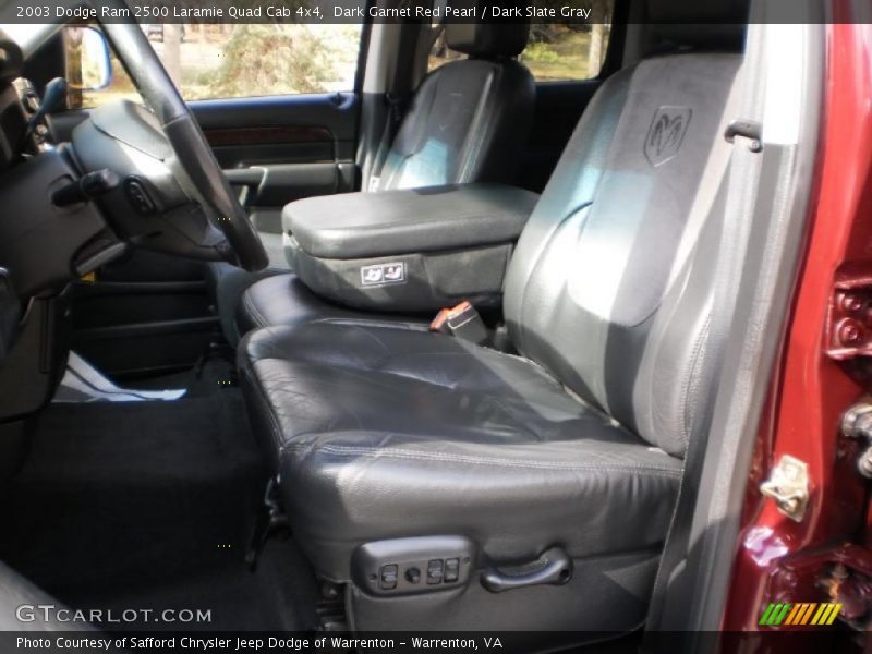 Dark Garnet Red Pearl / Dark Slate Gray 2003 Dodge Ram 2500 Laramie Quad Cab 4x4