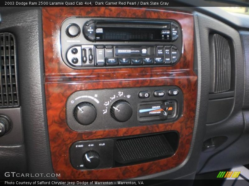 Dark Garnet Red Pearl / Dark Slate Gray 2003 Dodge Ram 2500 Laramie Quad Cab 4x4