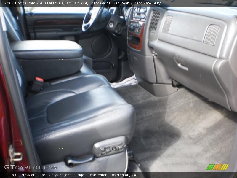 Dark Garnet Red Pearl / Dark Slate Gray 2003 Dodge Ram 2500 Laramie Quad Cab 4x4