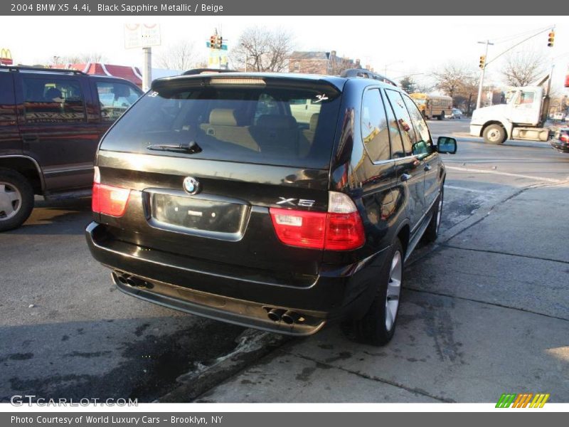 Black Sapphire Metallic / Beige 2004 BMW X5 4.4i