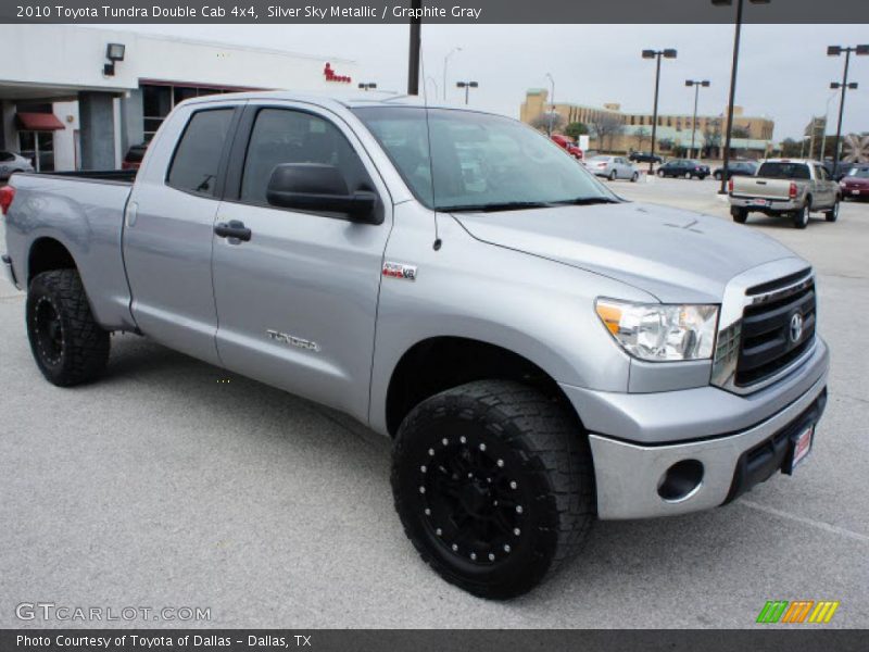 Silver Sky Metallic / Graphite Gray 2010 Toyota Tundra Double Cab 4x4