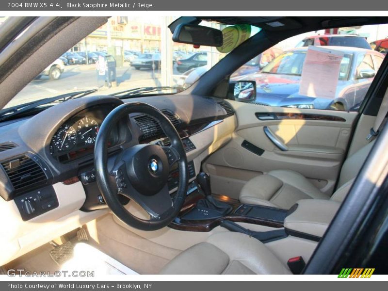 Black Sapphire Metallic / Beige 2004 BMW X5 4.4i