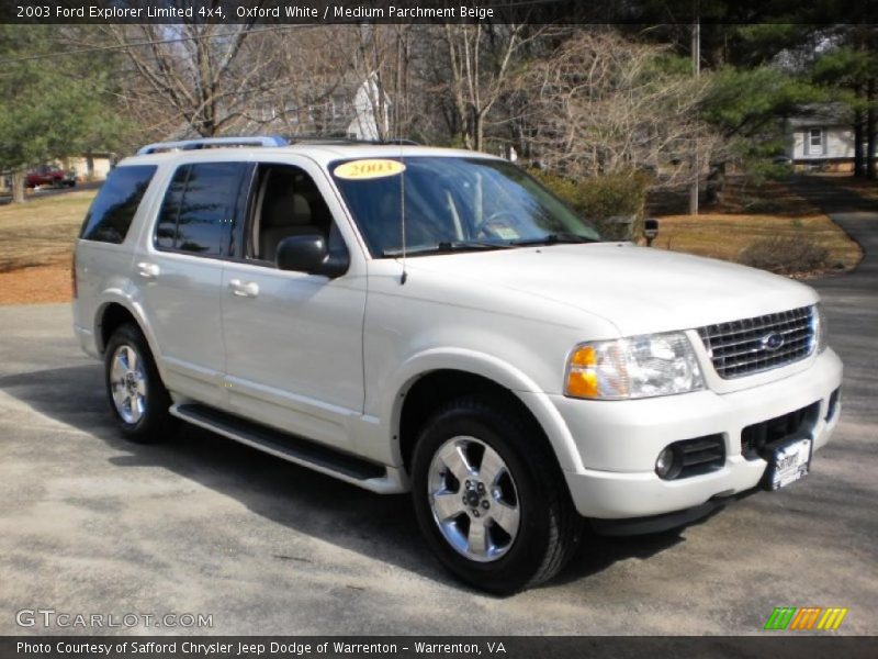  2003 Explorer Limited 4x4 Oxford White