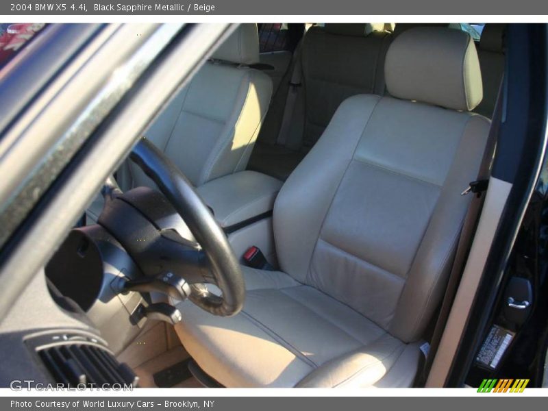 Black Sapphire Metallic / Beige 2004 BMW X5 4.4i