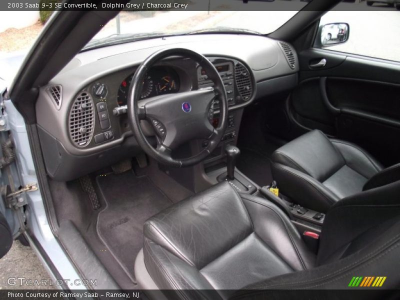  2003 9-3 SE Convertible Charcoal Grey Interior