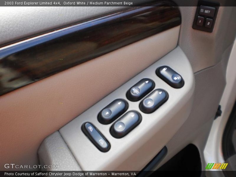 Controls of 2003 Explorer Limited 4x4