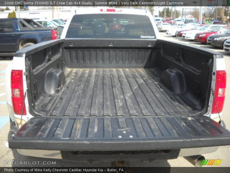 Summit White / Very Dark Cashmere/Light Cashmere 2008 GMC Sierra 3500HD SLT Crew Cab 4x4 Dually