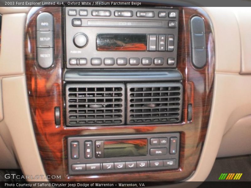 Controls of 2003 Explorer Limited 4x4