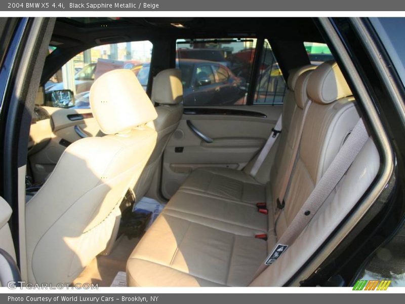 Black Sapphire Metallic / Beige 2004 BMW X5 4.4i