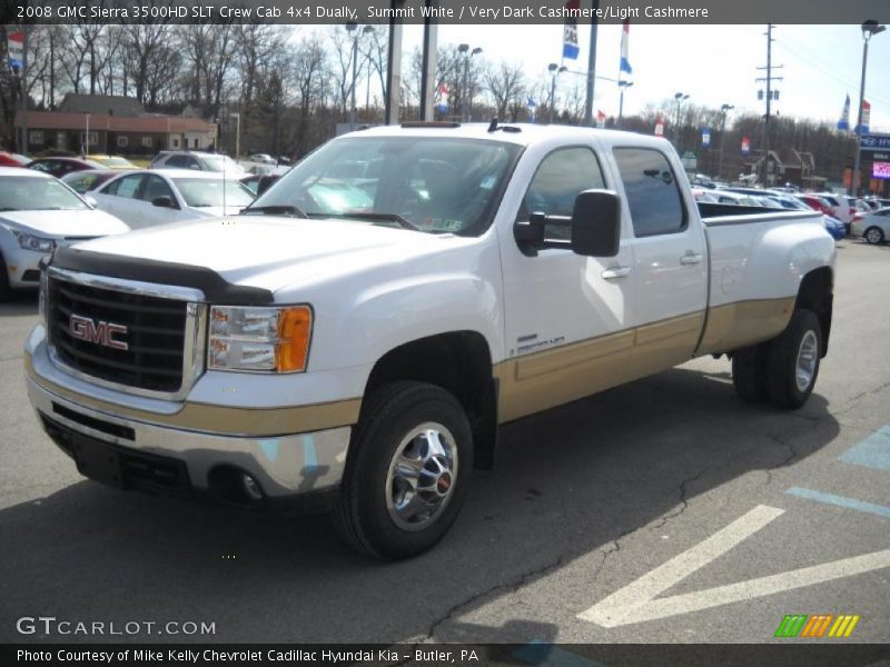 Front 3/4 View of 2008 Sierra 3500HD SLT Crew Cab 4x4 Dually