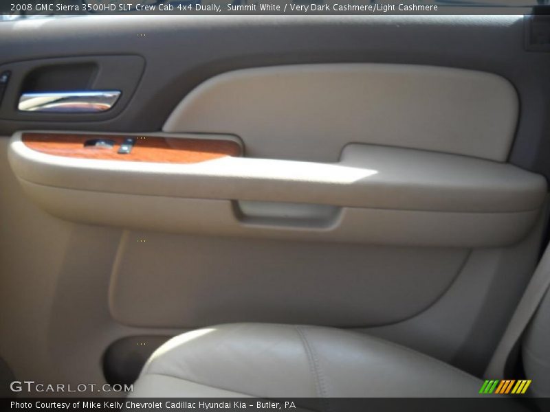 Summit White / Very Dark Cashmere/Light Cashmere 2008 GMC Sierra 3500HD SLT Crew Cab 4x4 Dually