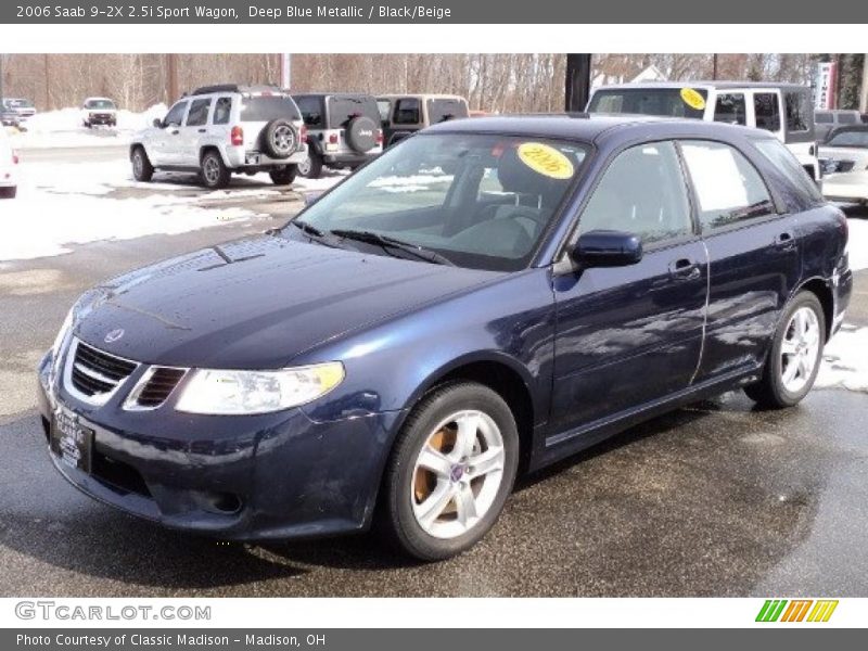 Deep Blue Metallic / Black/Beige 2006 Saab 9-2X 2.5i Sport Wagon