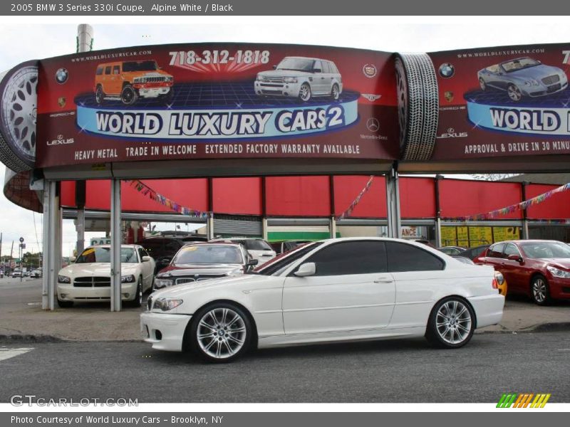 Alpine White / Black 2005 BMW 3 Series 330i Coupe