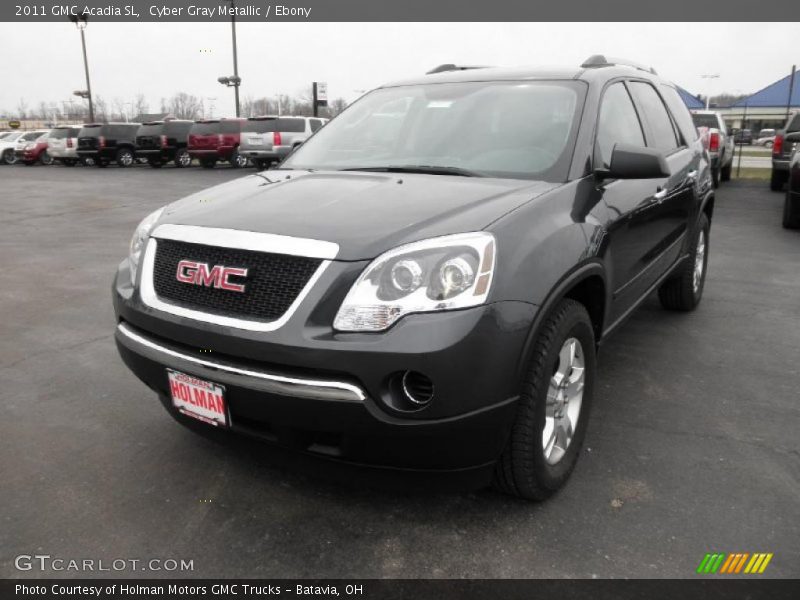 Cyber Gray Metallic / Ebony 2011 GMC Acadia SL