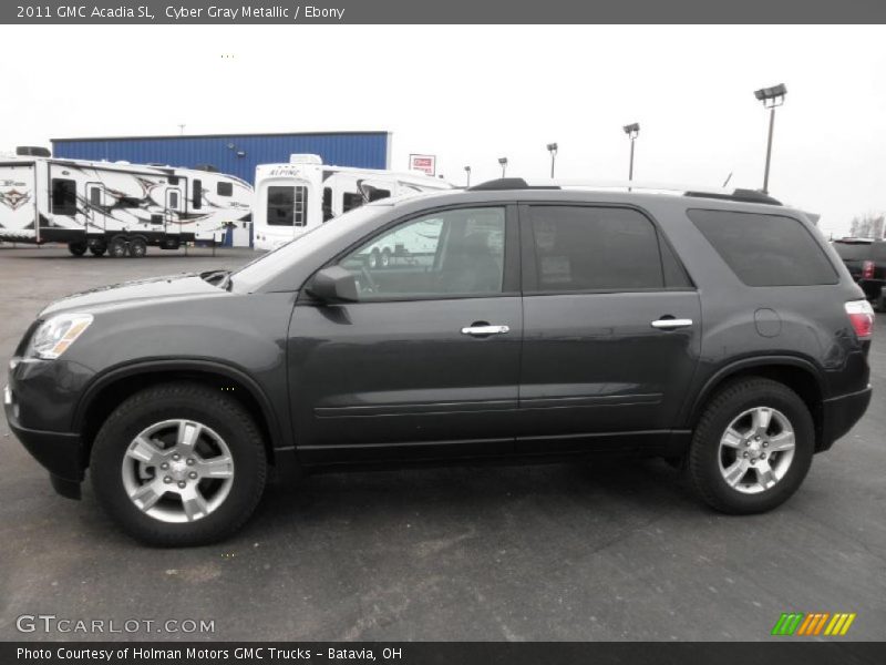 Cyber Gray Metallic / Ebony 2011 GMC Acadia SL