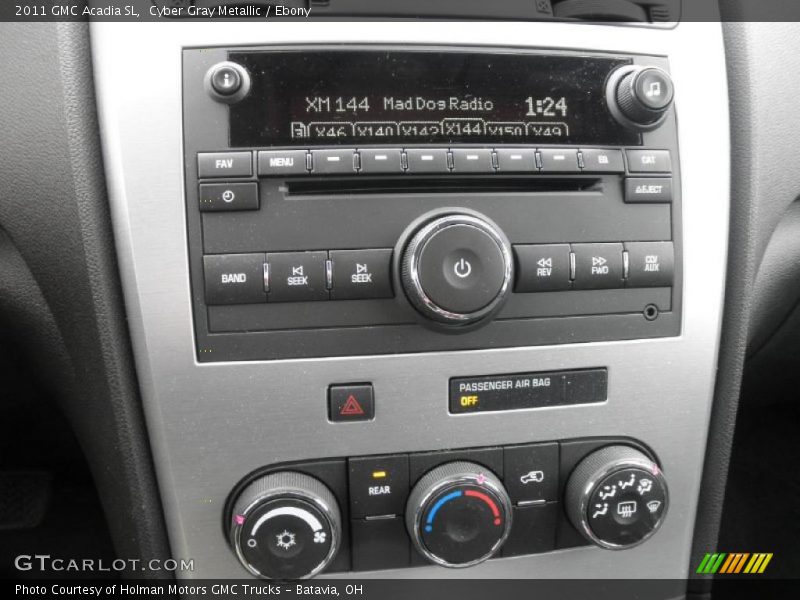 Cyber Gray Metallic / Ebony 2011 GMC Acadia SL