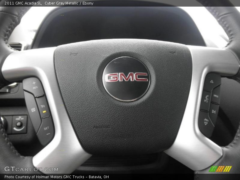 Cyber Gray Metallic / Ebony 2011 GMC Acadia SL