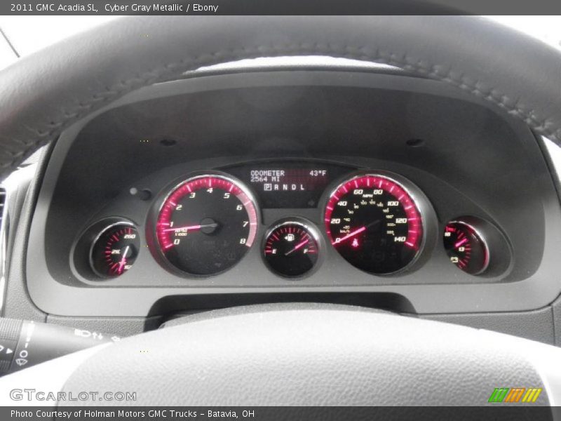 Cyber Gray Metallic / Ebony 2011 GMC Acadia SL