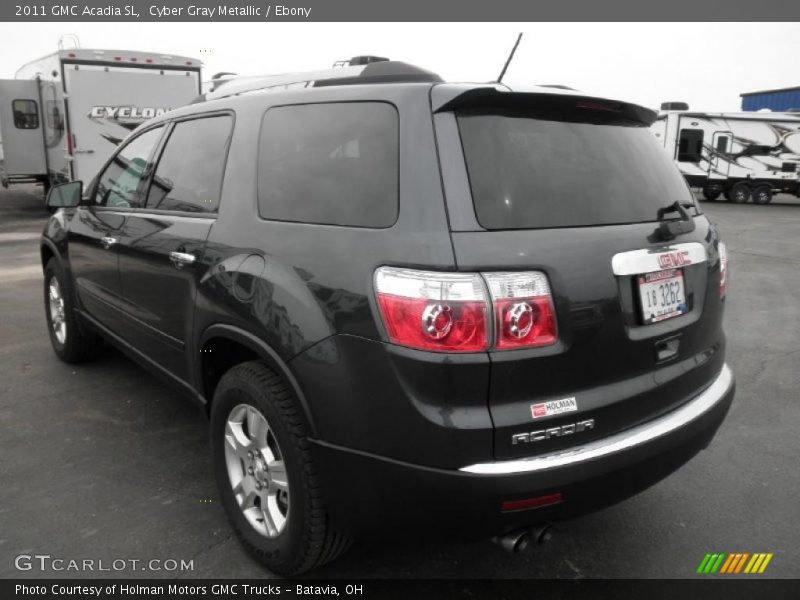 Cyber Gray Metallic / Ebony 2011 GMC Acadia SL