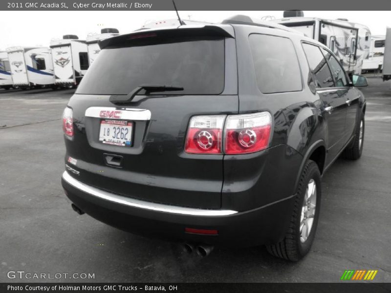 Cyber Gray Metallic / Ebony 2011 GMC Acadia SL