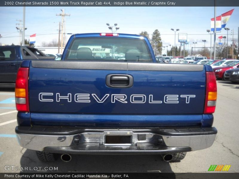 Indigo Blue Metallic / Graphite Gray 2002 Chevrolet Silverado 1500 Work Truck Regular Cab 4x4