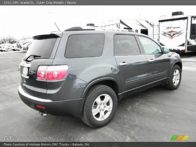 Cyber Gray Metallic / Ebony 2011 GMC Acadia SL