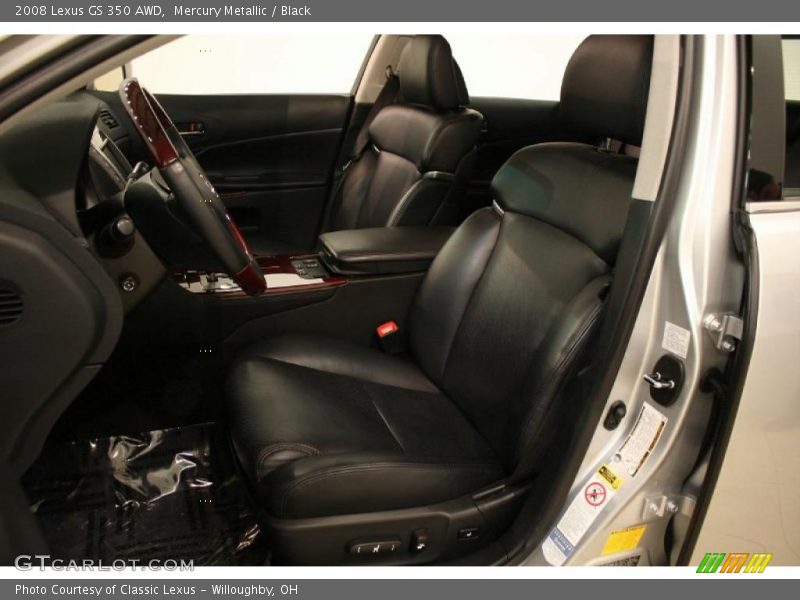 Mercury Metallic / Black 2008 Lexus GS 350 AWD