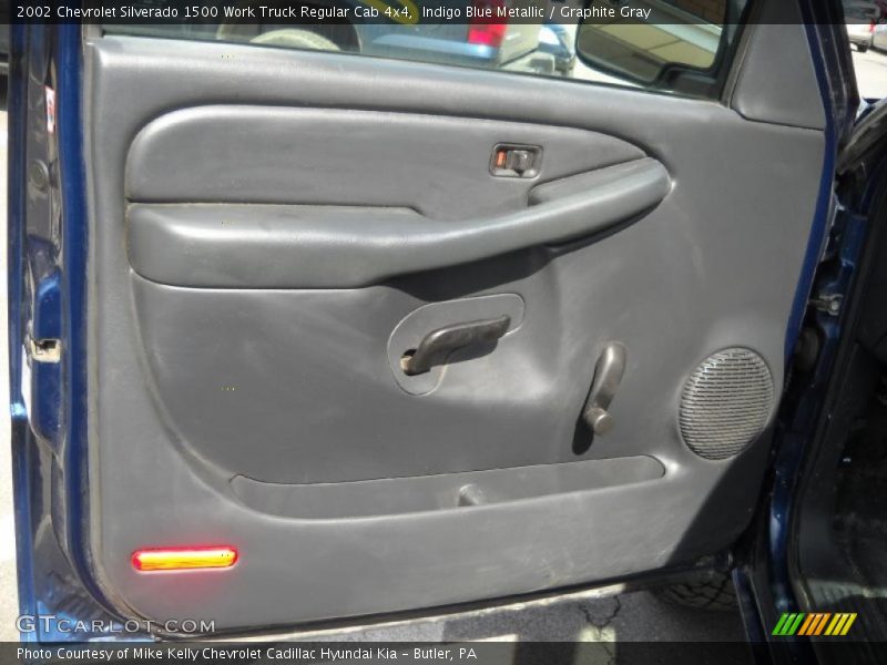 Indigo Blue Metallic / Graphite Gray 2002 Chevrolet Silverado 1500 Work Truck Regular Cab 4x4