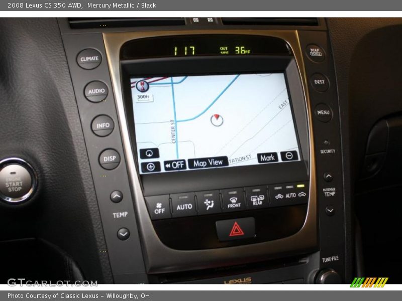 Mercury Metallic / Black 2008 Lexus GS 350 AWD