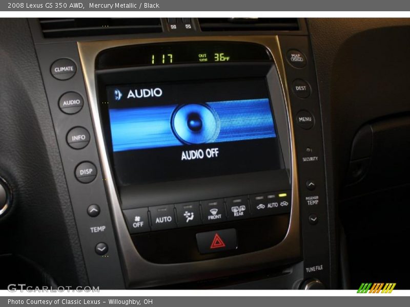 Mercury Metallic / Black 2008 Lexus GS 350 AWD