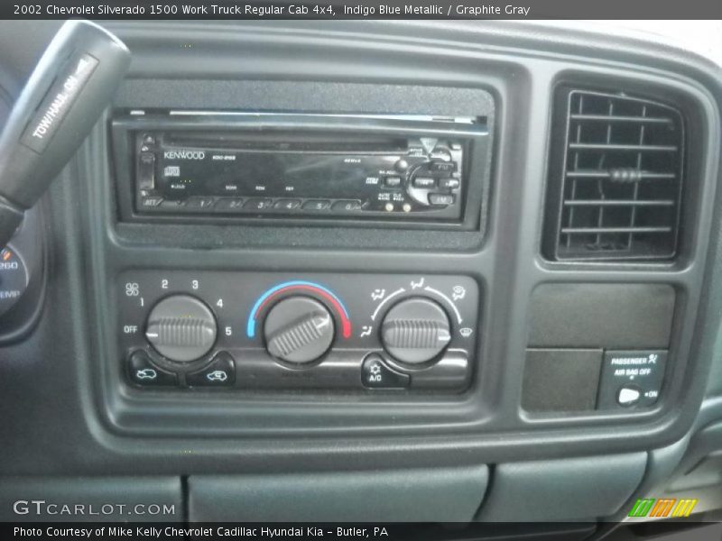 Indigo Blue Metallic / Graphite Gray 2002 Chevrolet Silverado 1500 Work Truck Regular Cab 4x4