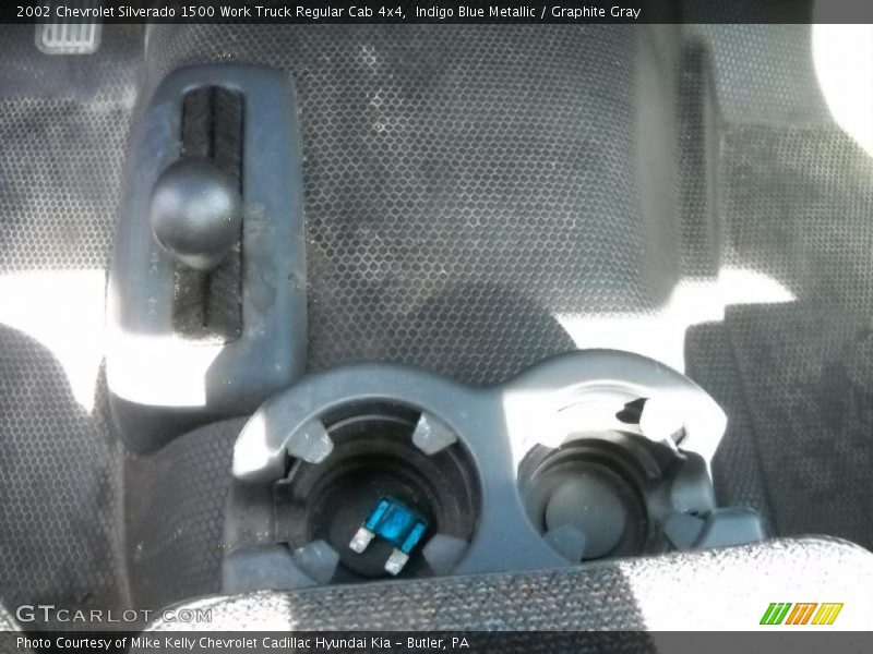 Indigo Blue Metallic / Graphite Gray 2002 Chevrolet Silverado 1500 Work Truck Regular Cab 4x4