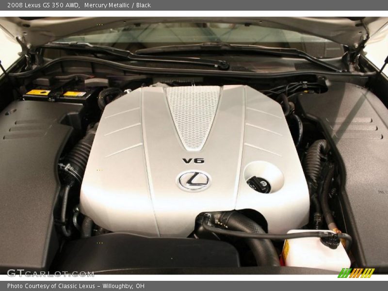 Mercury Metallic / Black 2008 Lexus GS 350 AWD