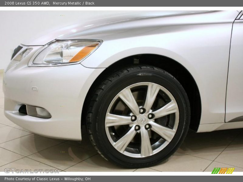 Mercury Metallic / Black 2008 Lexus GS 350 AWD