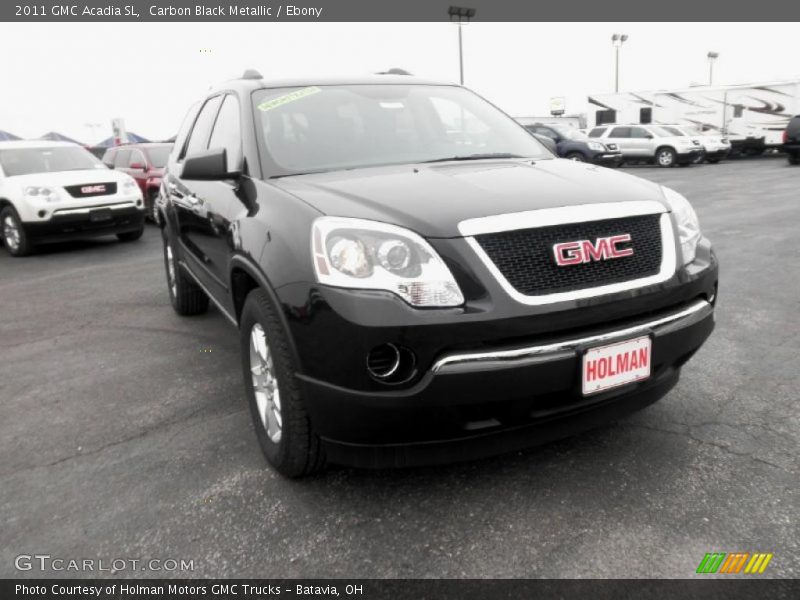 Carbon Black Metallic / Ebony 2011 GMC Acadia SL