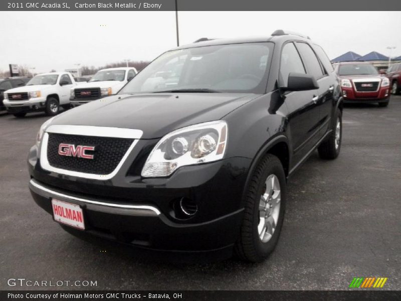 Carbon Black Metallic / Ebony 2011 GMC Acadia SL