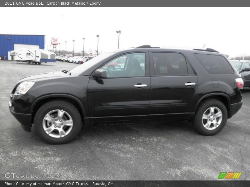 Carbon Black Metallic / Ebony 2011 GMC Acadia SL