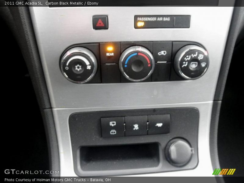 Carbon Black Metallic / Ebony 2011 GMC Acadia SL