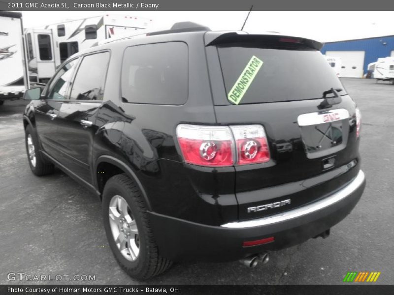 Carbon Black Metallic / Ebony 2011 GMC Acadia SL