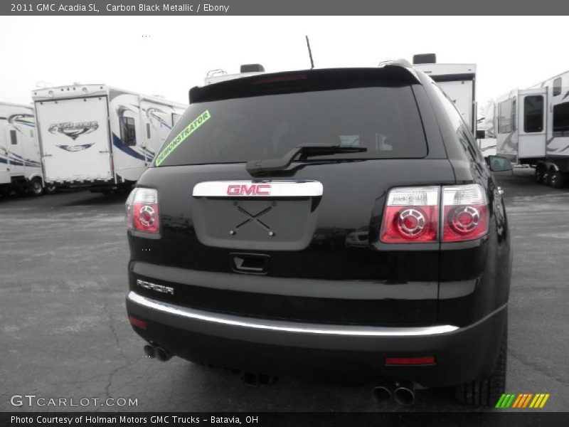 Carbon Black Metallic / Ebony 2011 GMC Acadia SL
