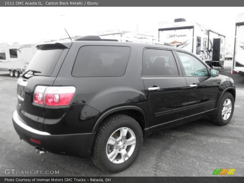 Carbon Black Metallic / Ebony 2011 GMC Acadia SL
