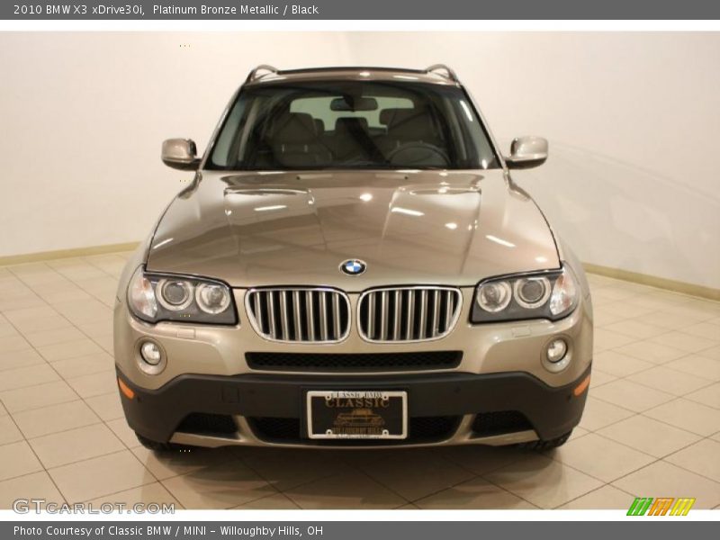 Platinum Bronze Metallic / Black 2010 BMW X3 xDrive30i