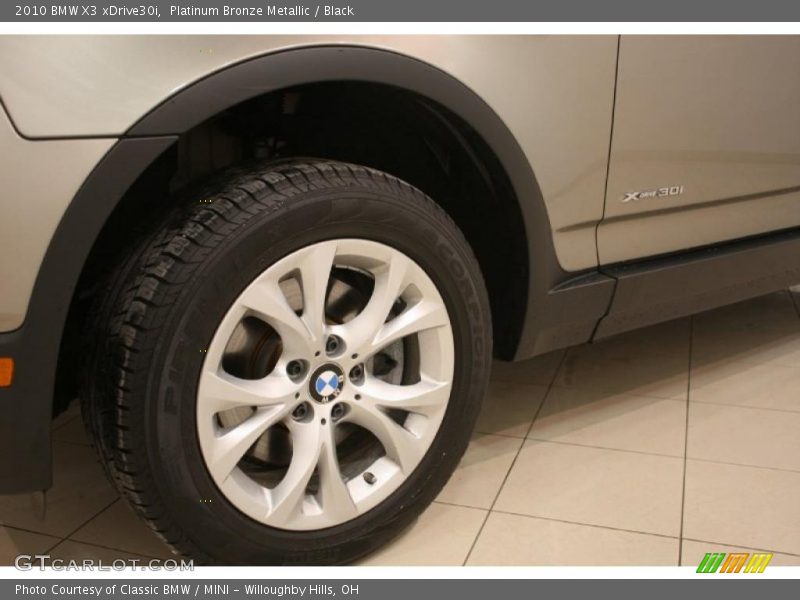 Platinum Bronze Metallic / Black 2010 BMW X3 xDrive30i