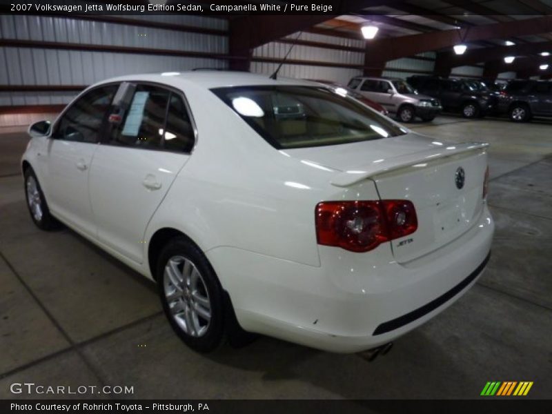Campanella White / Pure Beige 2007 Volkswagen Jetta Wolfsburg Edition Sedan
