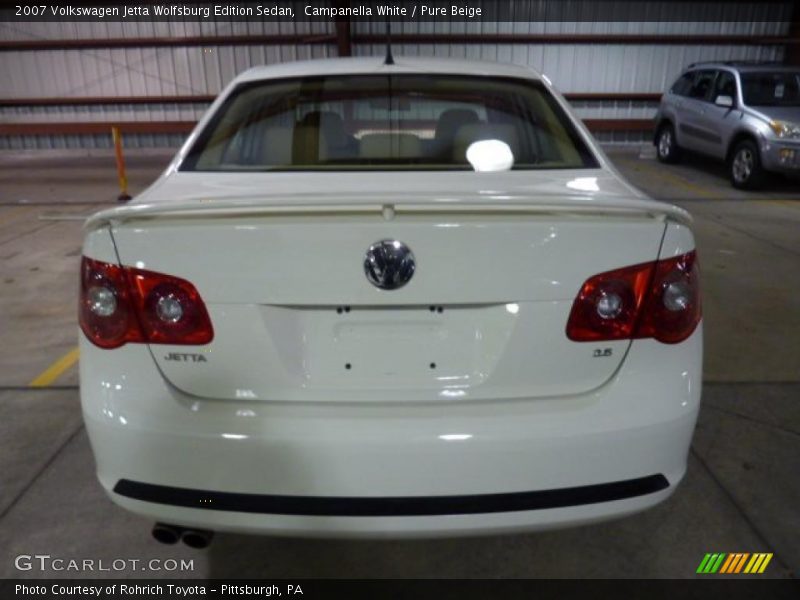 Campanella White / Pure Beige 2007 Volkswagen Jetta Wolfsburg Edition Sedan