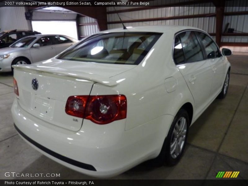 Campanella White / Pure Beige 2007 Volkswagen Jetta Wolfsburg Edition Sedan
