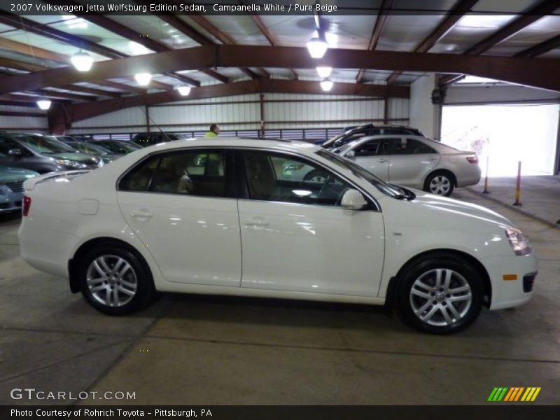 Campanella White / Pure Beige 2007 Volkswagen Jetta Wolfsburg Edition Sedan
