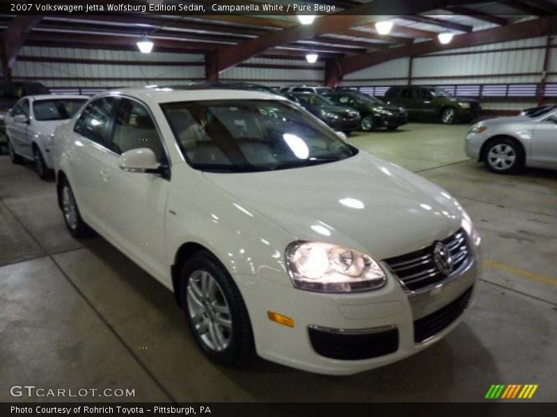Campanella White / Pure Beige 2007 Volkswagen Jetta Wolfsburg Edition Sedan