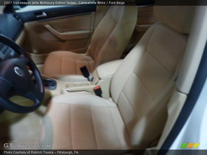 Campanella White / Pure Beige 2007 Volkswagen Jetta Wolfsburg Edition Sedan